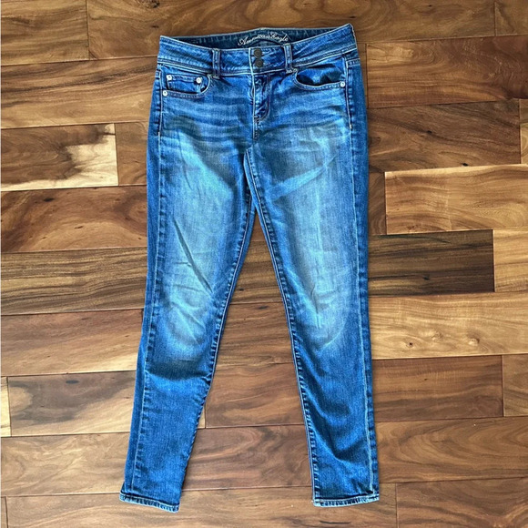 American Eagle Skinny Stretch Denim Jeans size 4 - Picture 1 of 5